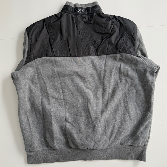 Zegna Sport Men’s 1/4 Zip Pullover Sweater Fleece Gray High Neck Size XL Casual - Picture 6 of 9